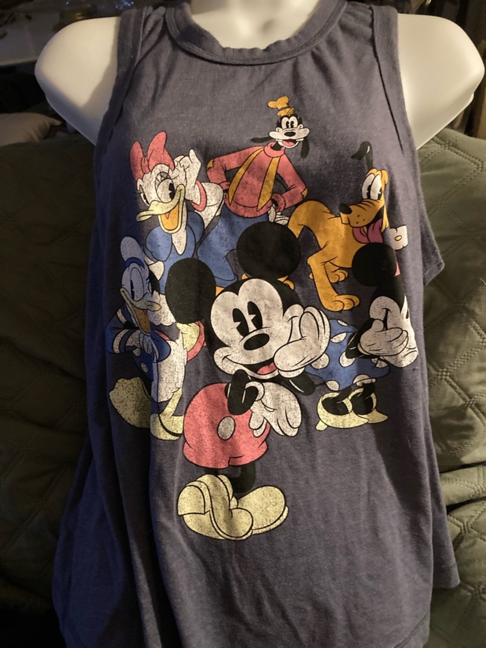 Disney characters tank top, M